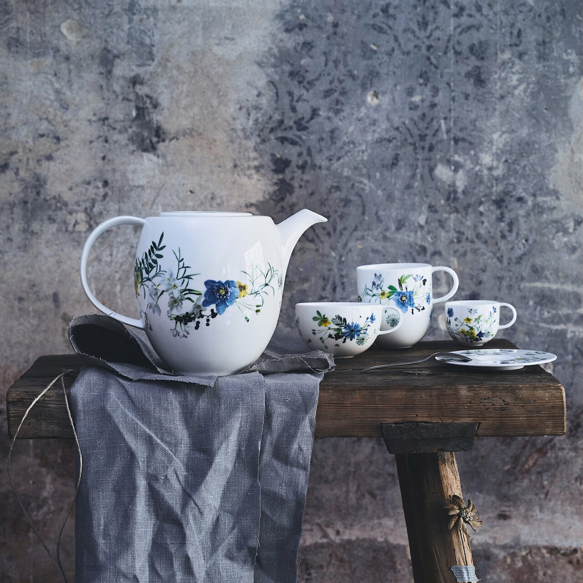 Rosenthal Brillance Fleurs des Alpes Kaffeekanne 6 P.